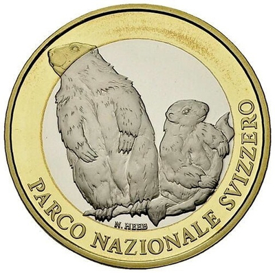 ШВЕЙЦАРИЯ, 2010, 10 ФРАНКОВ [ПРОБНАЯ МОНЕТА (ESSAI)] [БИМЕТАЛЛ]