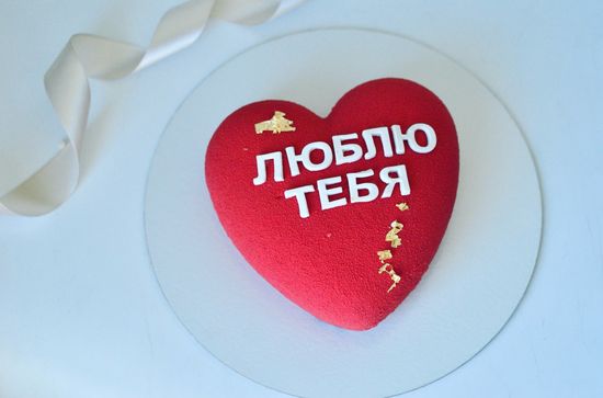 Торт муссовое сердце №3042