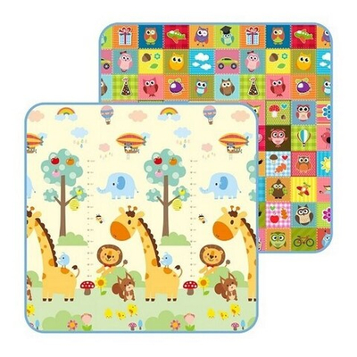 Детский развивающий коврик Mambobaby Мир животных и Совята (200*180*0,5)