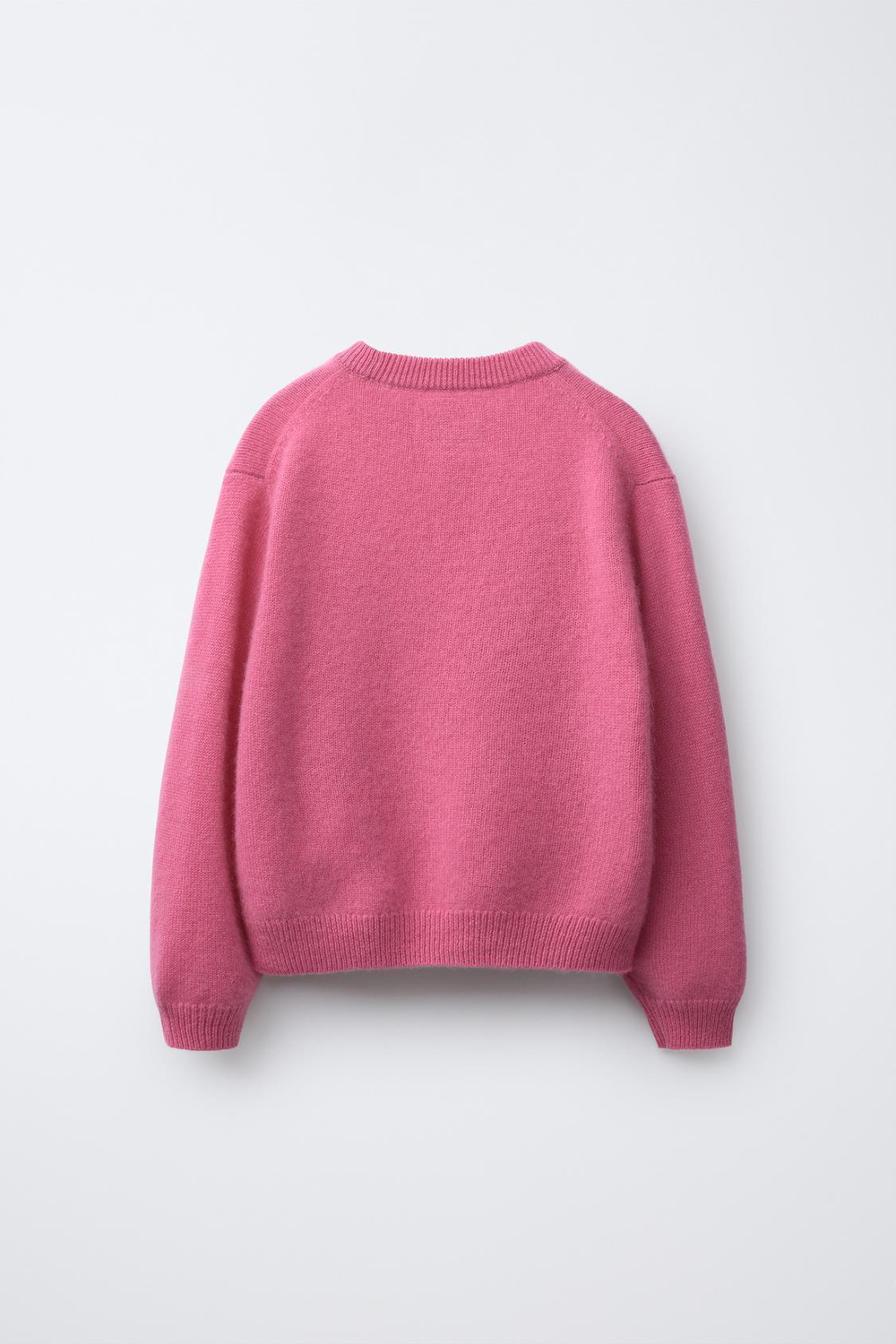 ZARA Х BENSIMON ®ДЖЕМПЕР ИЗ 100% КАШЕМИРА, ЯРКО-РОЗОВЫЙ