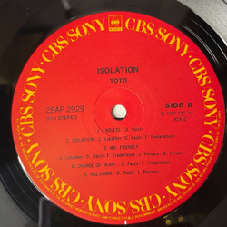 Винтажная виниловая пластинка LP Toto Isolation (Japan 1984) (Obi) Endless
