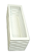 ВАЗА ПРЯМОУГОЛЬНАЯ КЕРАМИКА ВЫС 11СМ ШИР 10СМ ДЛИН 30СМ