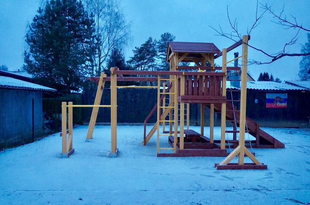 Деревянная детская площадка Савушка "4 сезона" - семейная