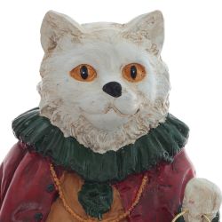 GAEM Фигурка декоративная "Кот" с часами, L14 W13 H41 см