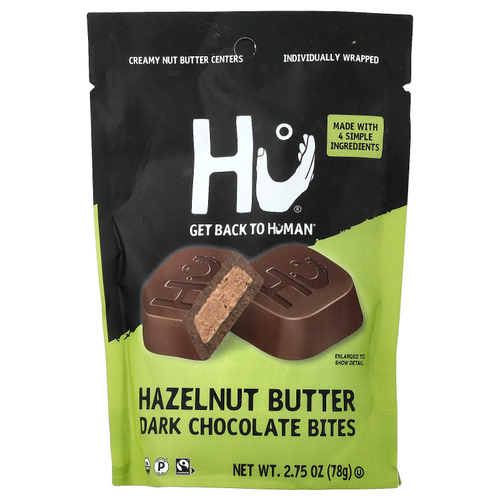 Hu, темный шоколад, паста из фундука, 78 г (2,75 унции)