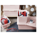 Коробка с крышкой IKEA SOCKERBIT (СОКЕРБИТ), Розовый, 38x25x15 см