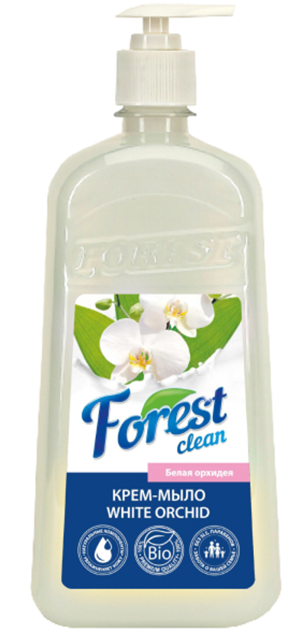 Forest Clean крем-мыло “Белая орхидея” 1л