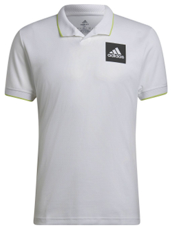 Теннисное поло Adidas Paris Heat.Rdy Tennis Freelift Polo M - white/pulse lime