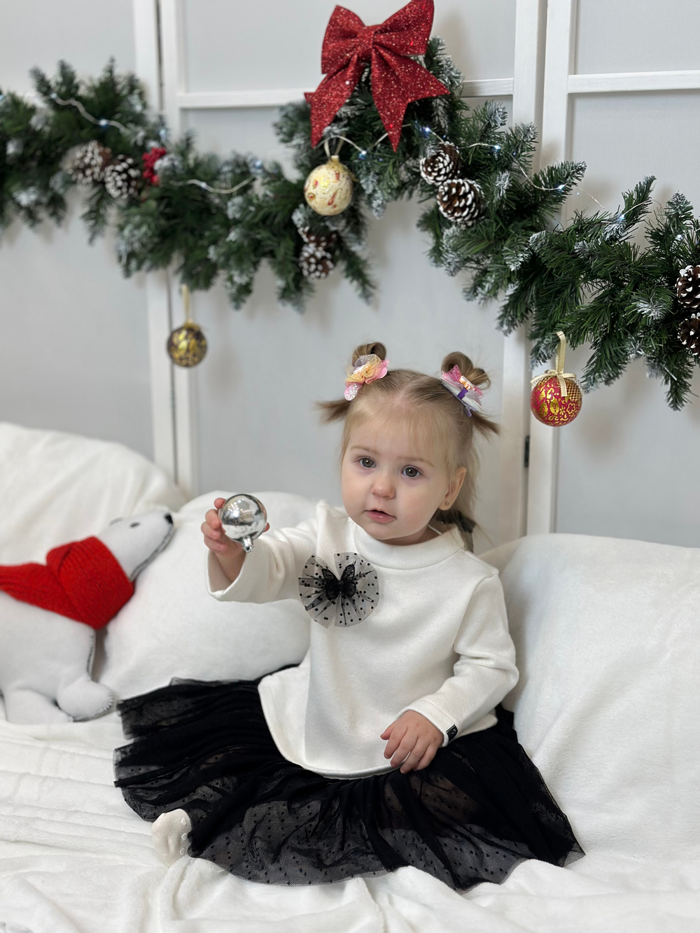 Платье из нежного трикотажа Молочный