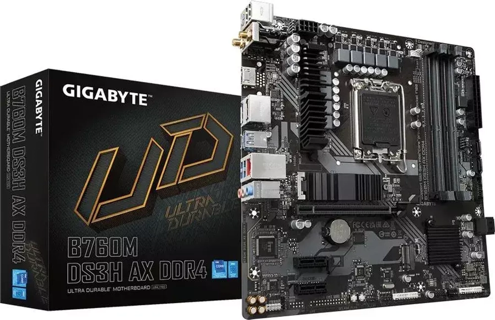 Материнская плата Gigabyte B760M DS3H AX DDR4 RTL