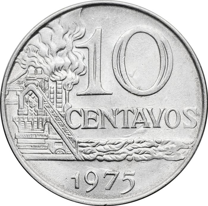 10 сентаво 1975 Бразилия