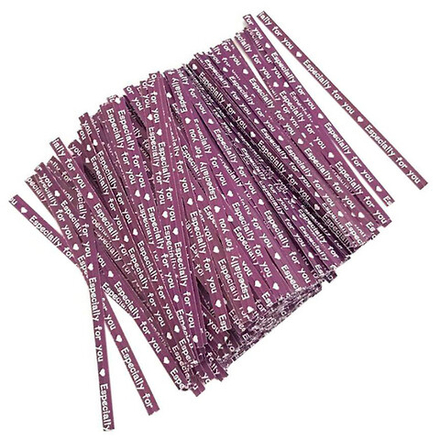 500 скрутиков-прутиков упаковочных с надписью длиной 9 см.