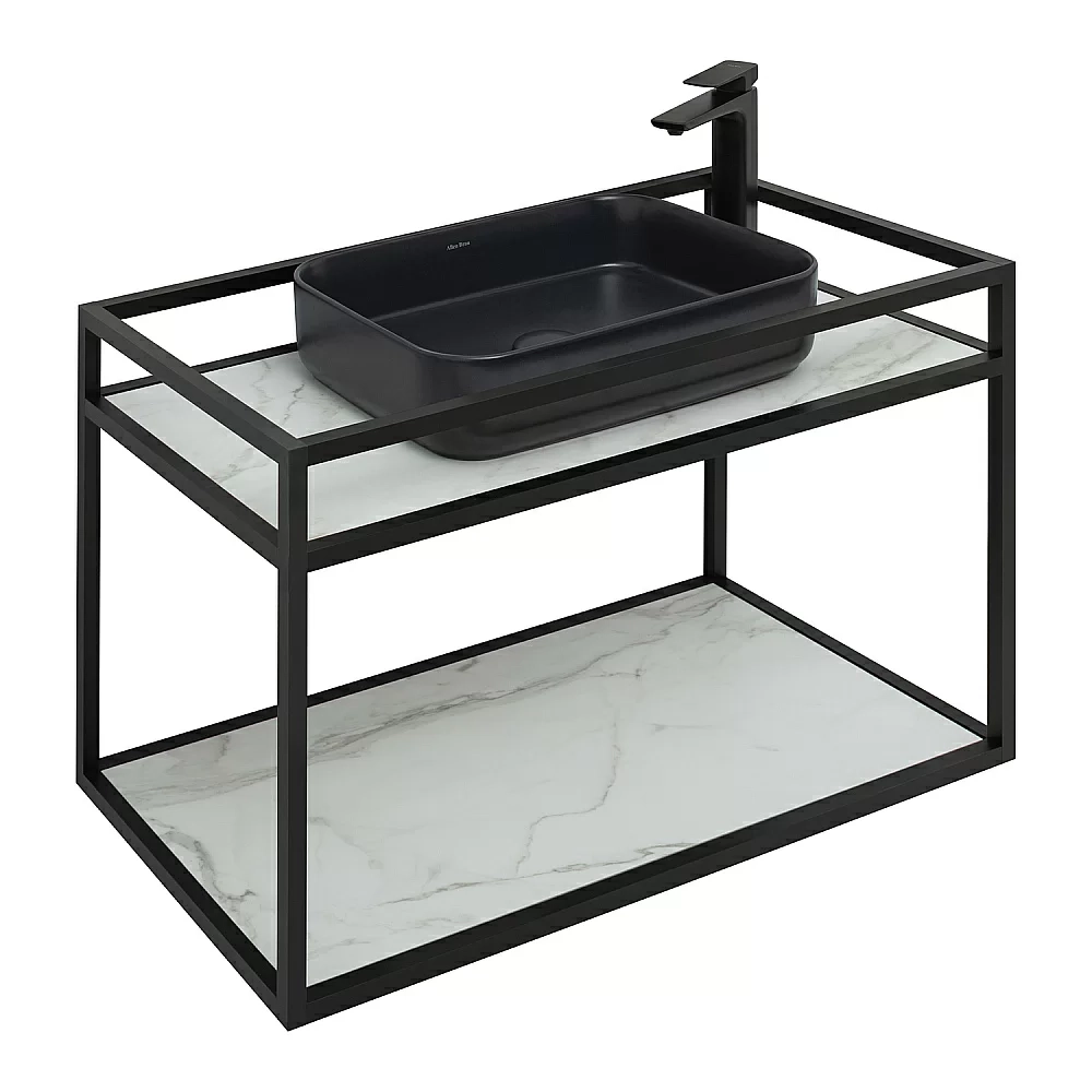 Консоль с раковиной Allen Brau Liberty 90 1.33003.BB черная