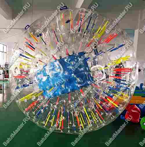 Светящийся зорб "Neo" ТПУ, усиленные сиденья, диаметр 2.8 м