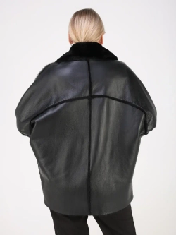 Дубленка зимняя натуральная оверсайз больших размеров