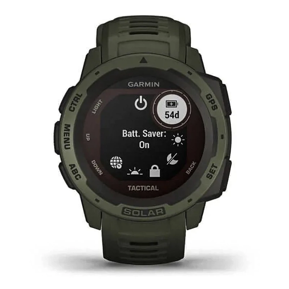 Спортивные наручные часы GARMIN INSTINCT Solar Tactical Moss, 010-02293-04