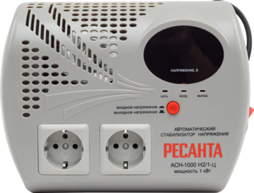 Стабилизатор напряжения серии LUX РЕСАНТА АСН-1000Н2/1-Ц настенный