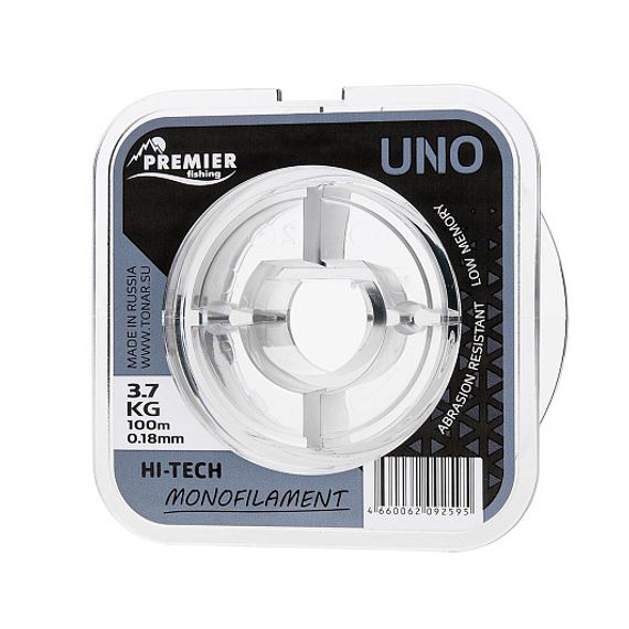 Леска UNO 0,18mm/100m Clear Nylon (PR-U-C-018-100) Premier Fishing