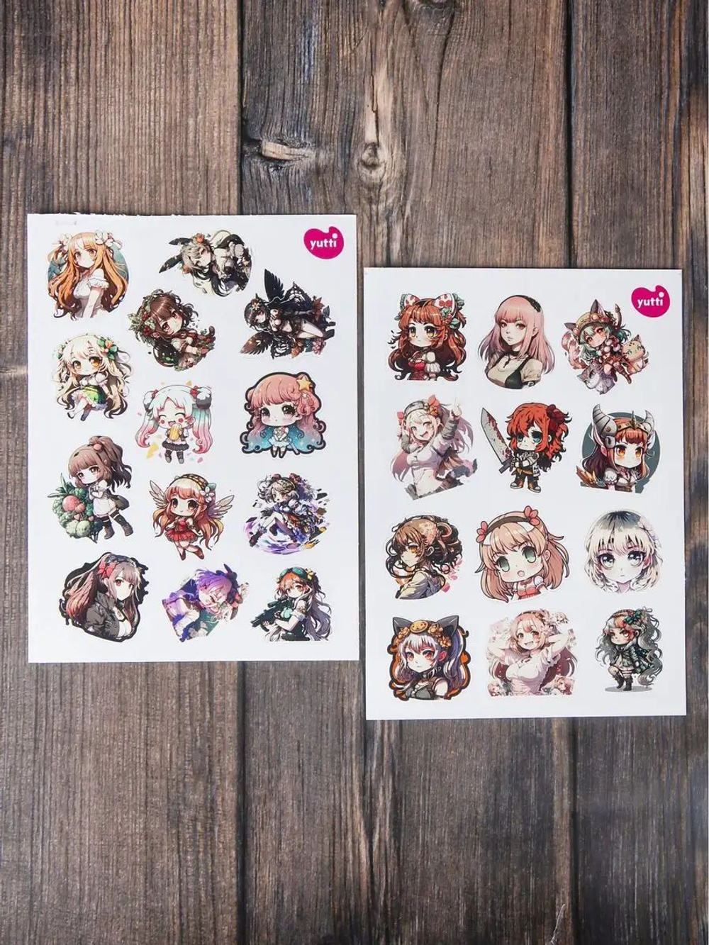 Наклейки аниме стикеры набор на телефон