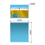 Веранда «Космос» Romana 301.16.00-02 (бетонируемая, с полом)