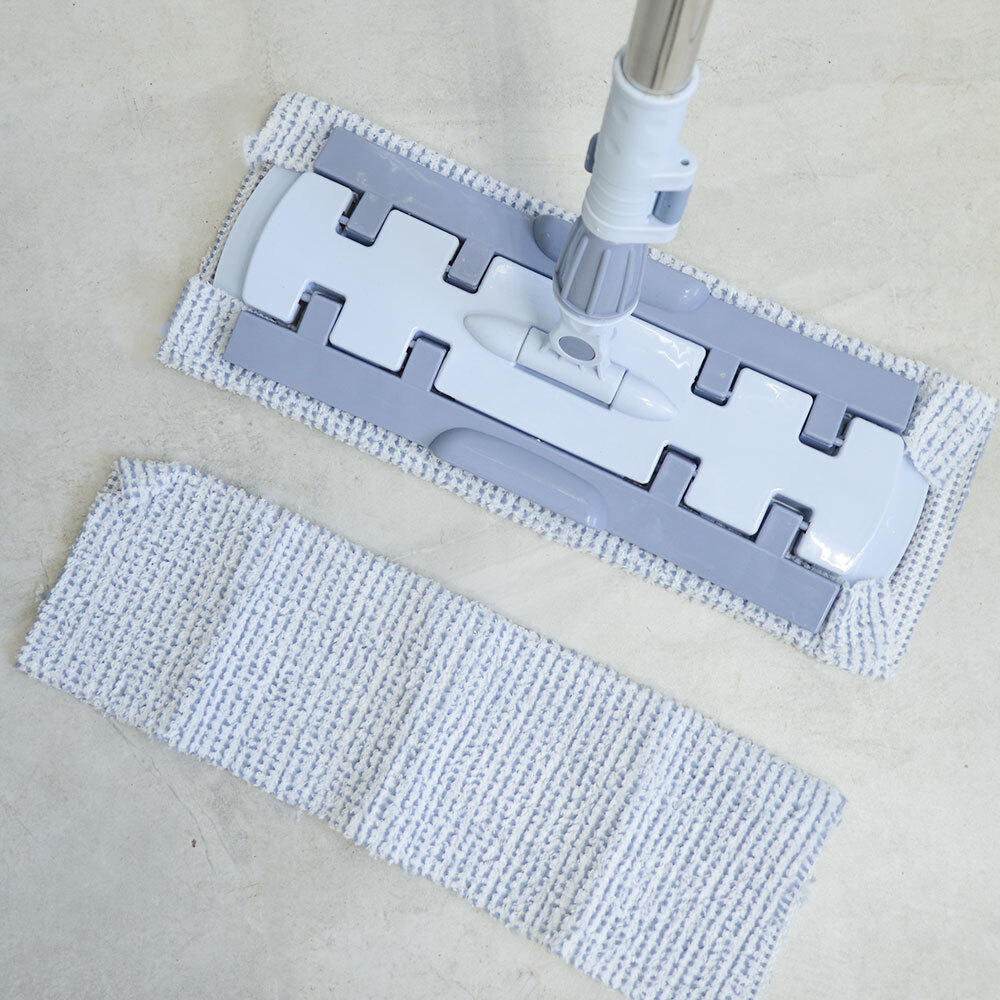 Швабра для пола с насадкой из микрофибры, 14*36*120см, металлический черенок