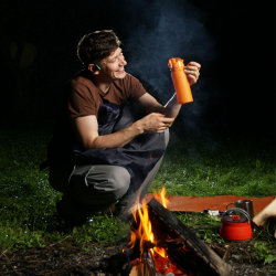 Tramp Бутылка силиконовая 0.5 л, TRC-093, оранжевый