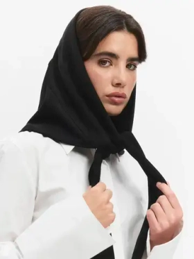 Косынка плотная замшевая