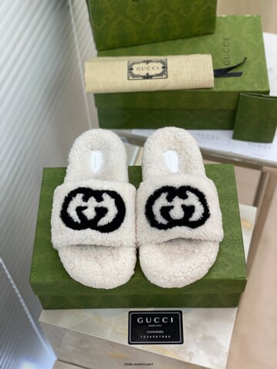 Gucci Wool Slide Sandal