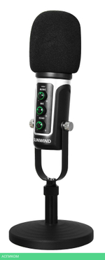 Микрофон SunWind SW-SM500G черный (1427255)