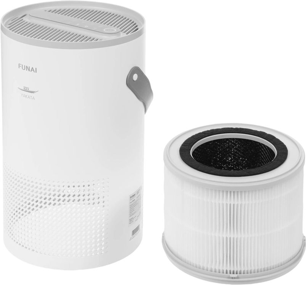Воздухоочиститель Funai Yakata Hap-Y300S01W,  до 40м2,  с ионизацией, белый/серый