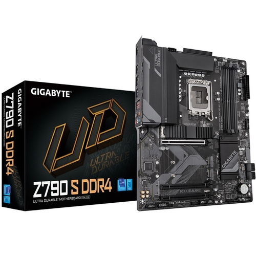 Материнская плата GIGABYTE Z790 S DDR4 (LGA1700/Z790/4xDDR4/PCI-Ex16/2xPCI-Ex1/4xM.2/SB7.1/GLAN/HDMI/ATX)
