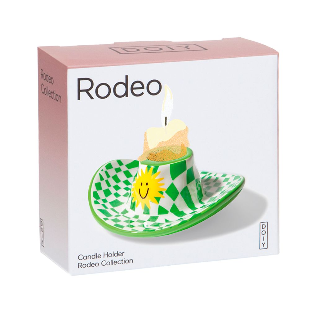 Подсвечник Rodeo, Cowboy Hat, 4 см, зелёный