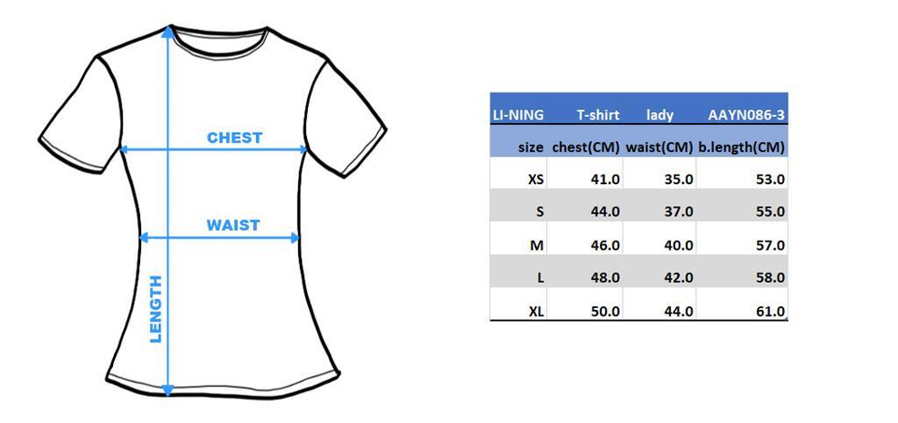 Li-Ning Women's Shirt AAYQ038-1 blue