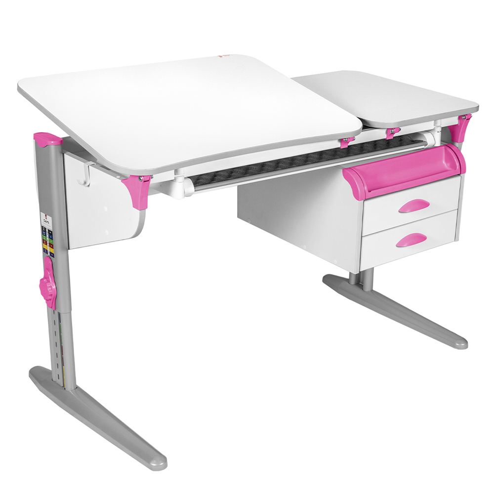 Растущая парта Дэми СУТ 45 с лотком и тумбой ТСН.05 (1200×565 мм)