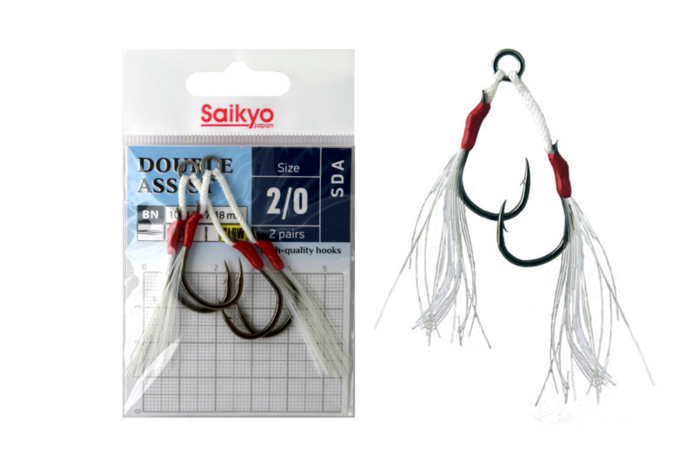 Крючки для рыбалки Saikyo DOUBLE ASSIST SDA