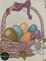 Декоративная гобеленовая салфетка Пасхальная 40х40 см