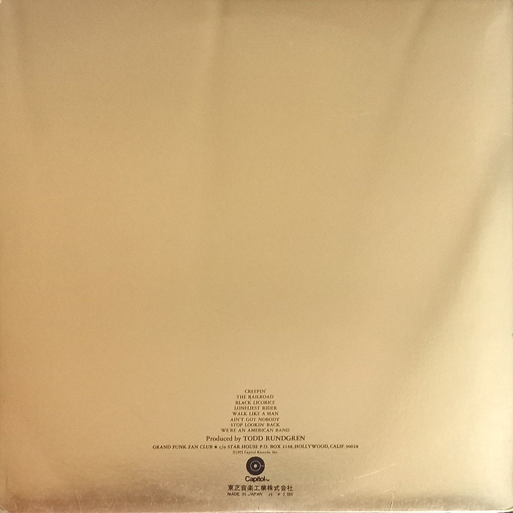 Grand Funk / We're An American Band (Coloured Vinyl)(LP)