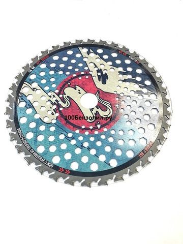 Нож с зубцами с  напайками 230х1.3мм. х 25,4 х 40 z. PRO Yakuza