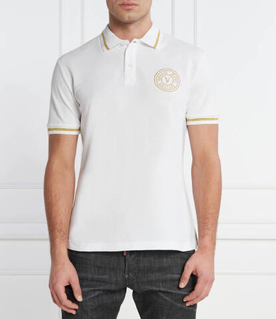 Поло Versace Jeans Couture - белый(76GAGT02CJ01T)