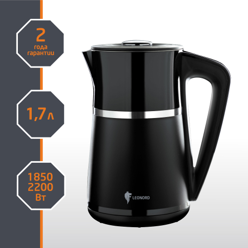 Чайник электрический LEONORD LE-1512 черный (106188)