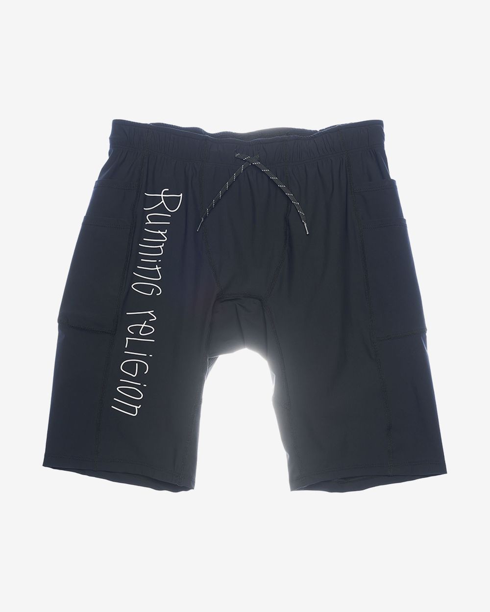 Шорты Running Religion Cargo Tights Stone Logo черные