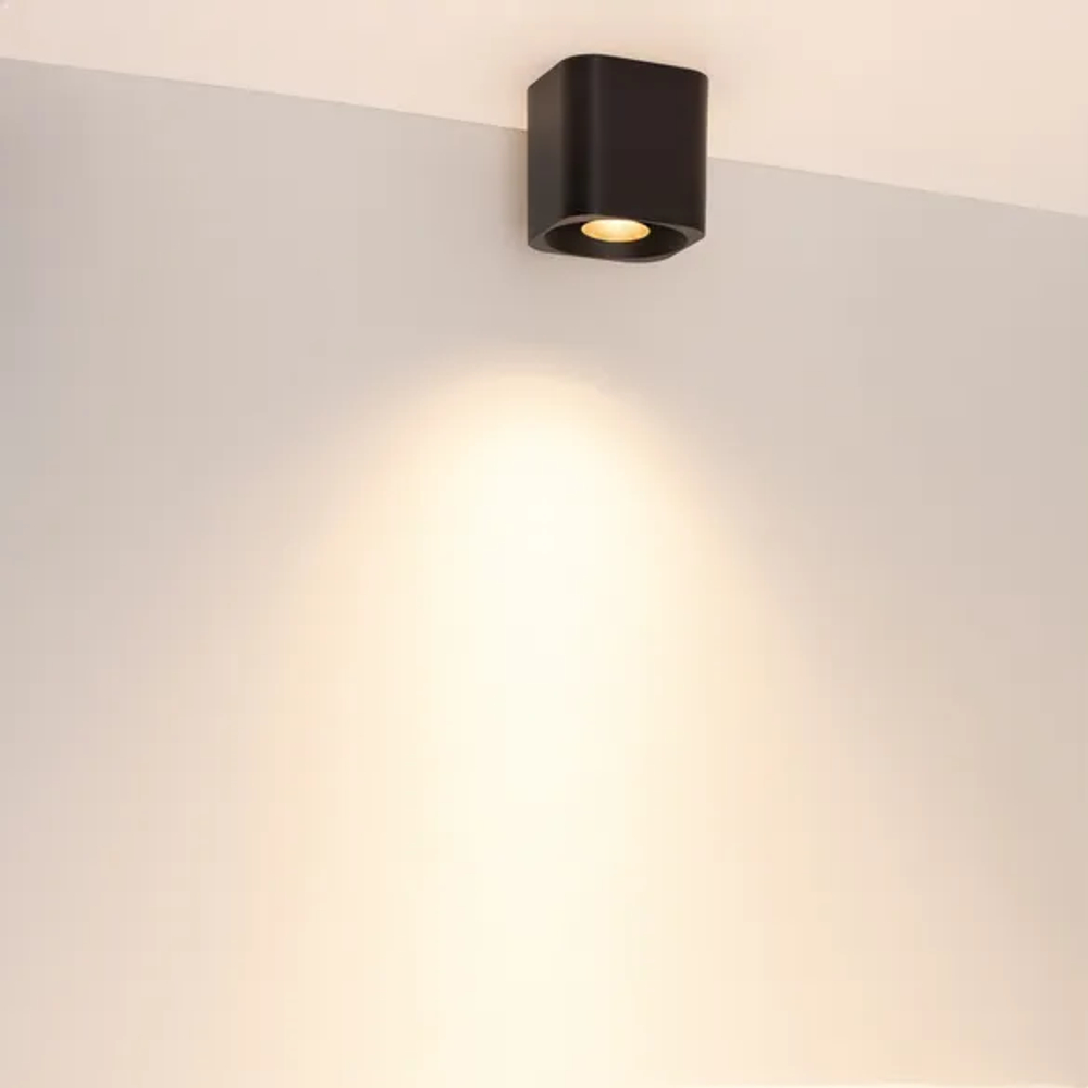 Светильник SP-ACENTO-S95x95-10W Warm2700 (BK, 20-45 deg, 230V) (Arlight, IP20 Металл, 5 лет) 055749
