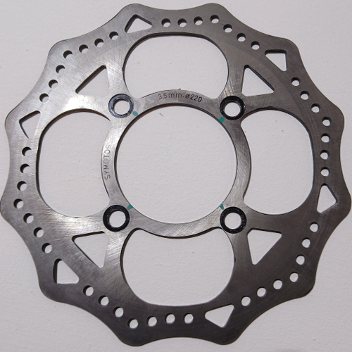 Диск тормозной передний (диаметр 220) Питбайк Motoland GS Motors S12