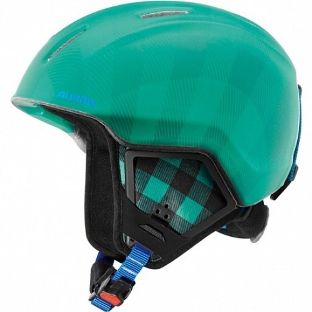 ALPINA шлем горнолыжный юниорский A9080_70 CARAT XT  cold-green matt