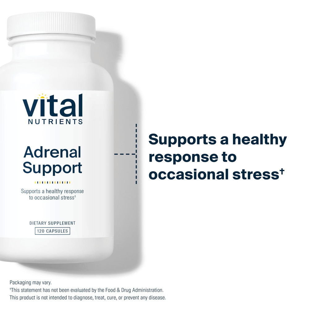 Vital Nutrients, Поддержка надпочечников, 120 капсул