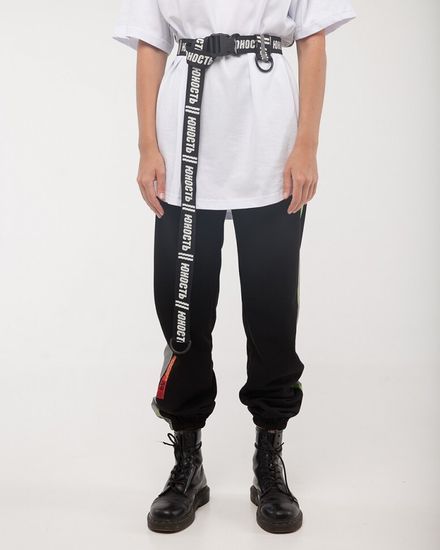 Ремень ЮНОСТЬ Statement Black 160 см