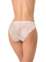 Трусики-бразилиана с задней частью из кружева (Размер: M) (Цвет: белый)