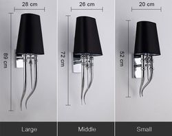 Настенный Светильник Crystal Light Brunilde Ipe Cavalli H92 Silver/Black By Imperiumloft