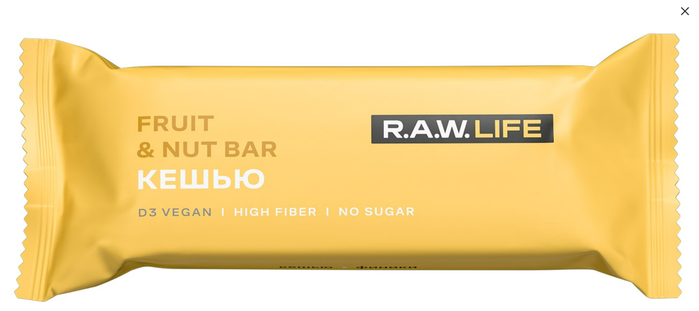 R.A.W. LIFE Кешью 15шт/уп