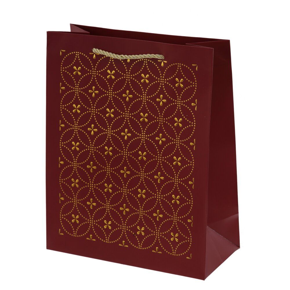 GAEM Пакет подарочный M (бумага 210г/м2, блок 12шт), L26 W12 H32 см, 4в.